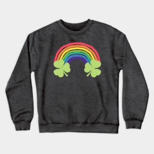 Shamrock Rainbow for St Patricks Day Crewneck Sweatshirt